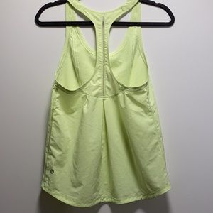 Lululemon lime green singlet